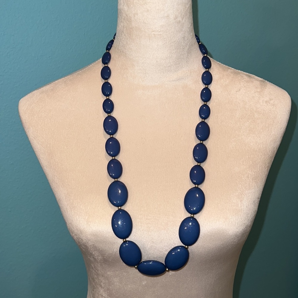 Blue Beaded Necklace
